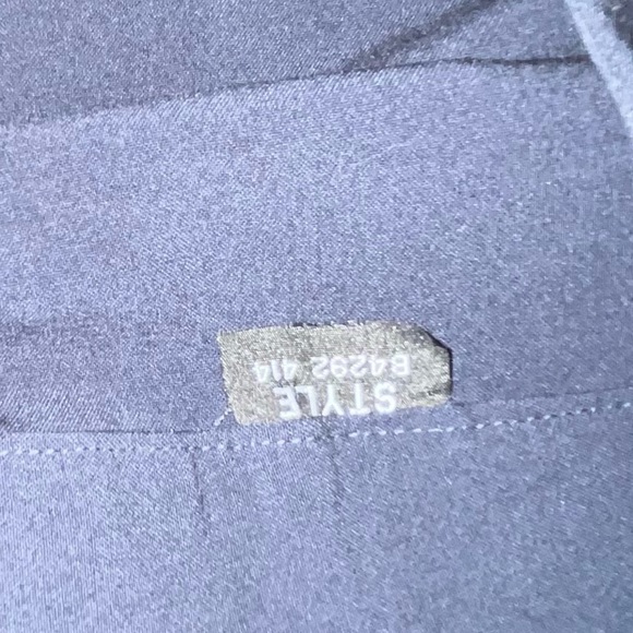 MATTY M size 12 Navy high waist wide leg dress pants flat zip front - Picture 8 of 16